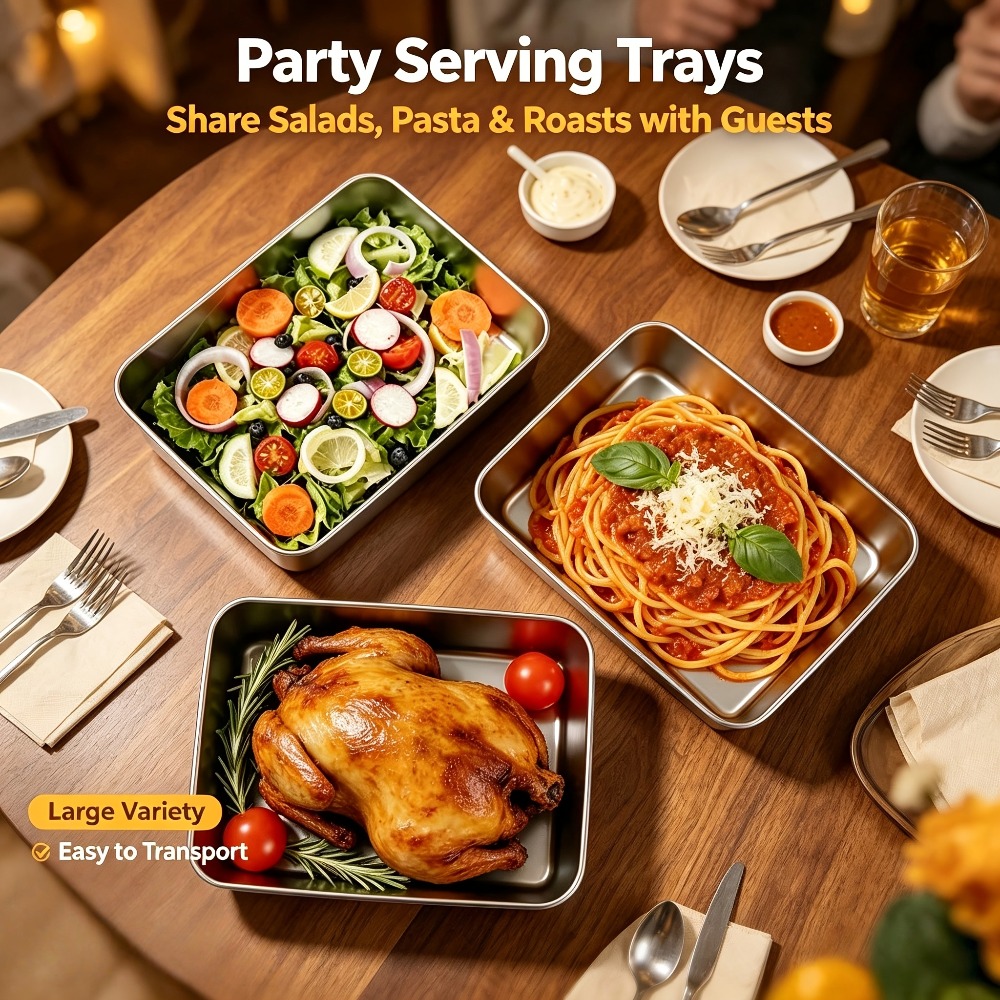 Meal Preparation - Set di 6 Contenitori in Acciaio