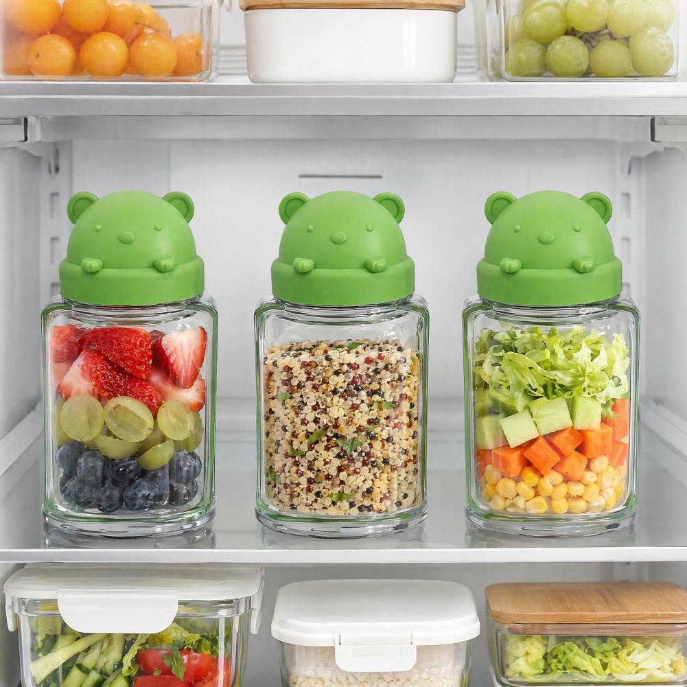 Meal Prep Jar Salad - Contenitore per Insalata in Plastica Sigillata,