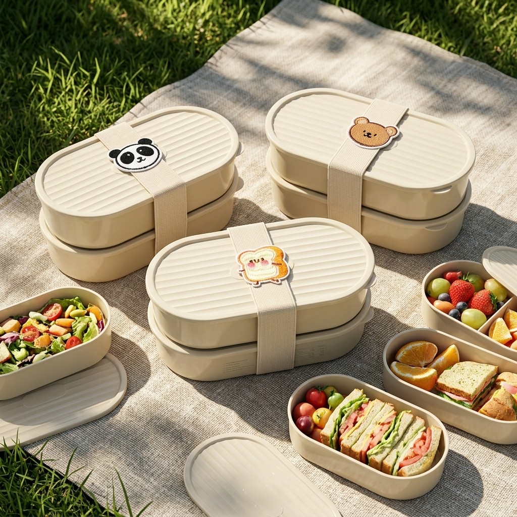 Meal Prep Container - Set di 2 Contenitori per Pranzo