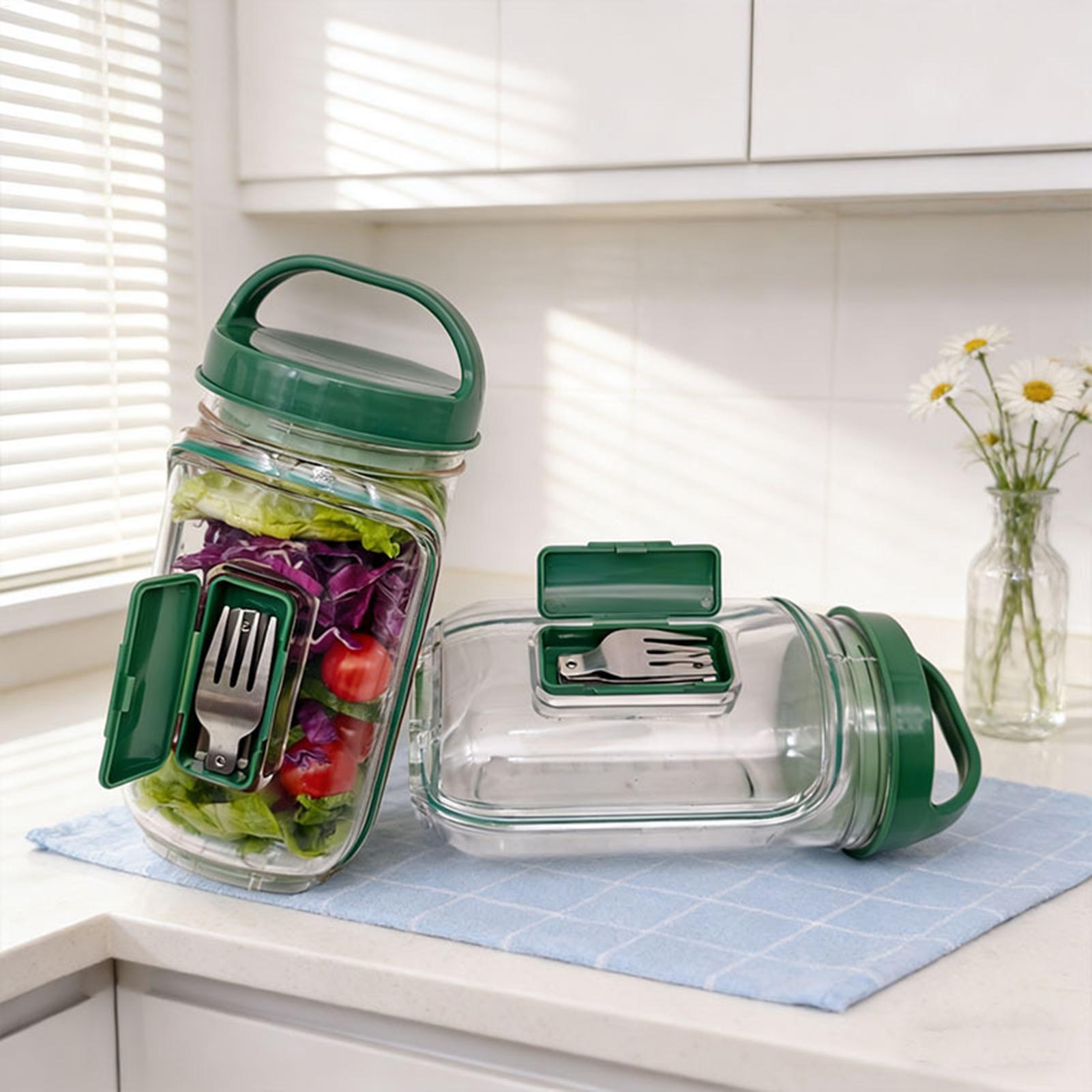 Meal Prep Jar Salad - Contenitore per Insalata da 1000ml a