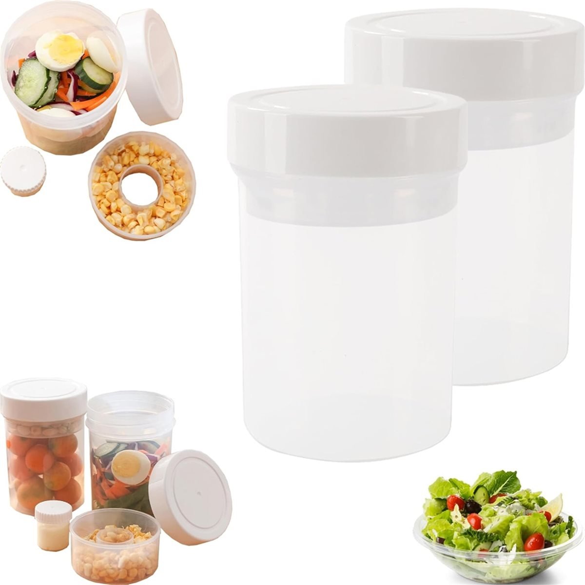 Barattoli per insalata a tenut - Meal Prep Jar Salad recensione e prezzo