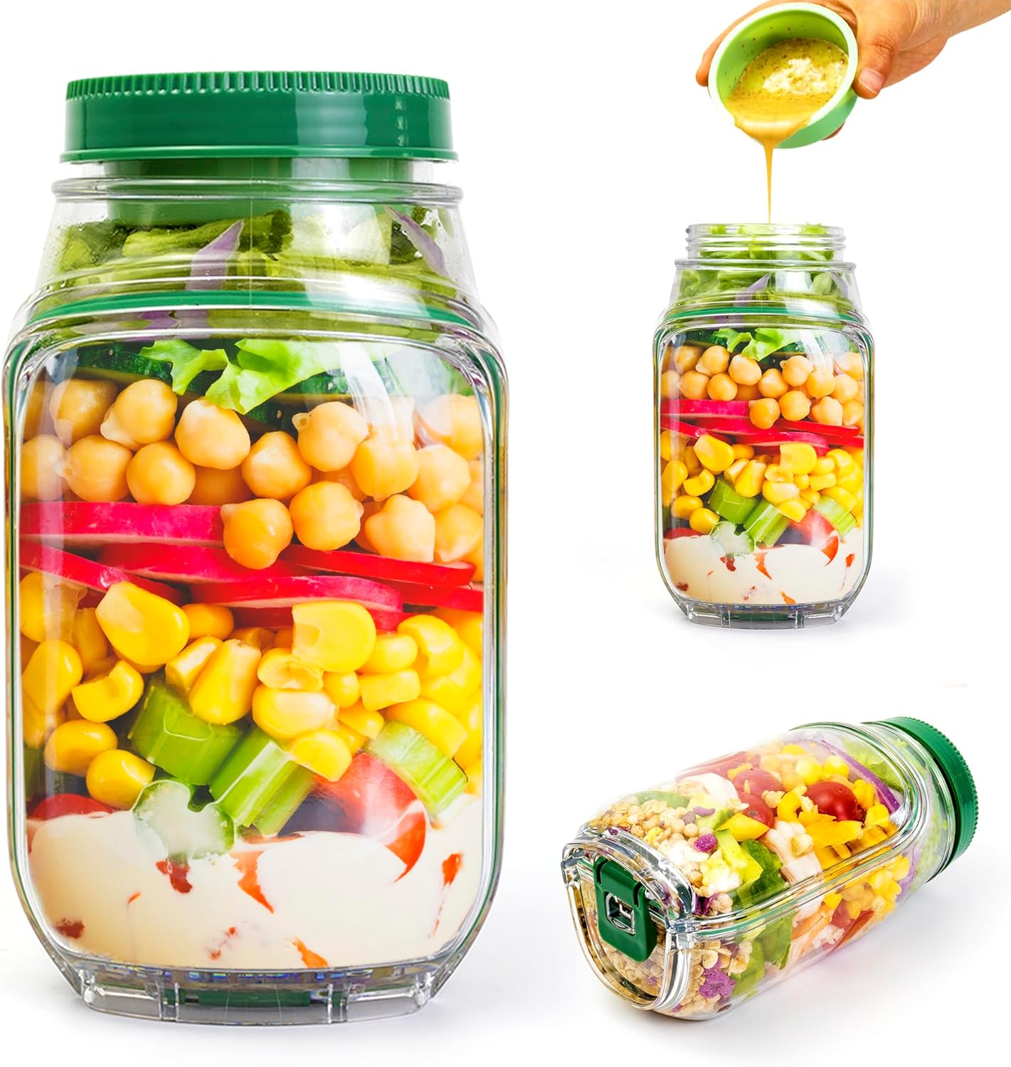 Confezione da 2 Contenitori pe - Meal Prep Jar Salad recensione e prezzo