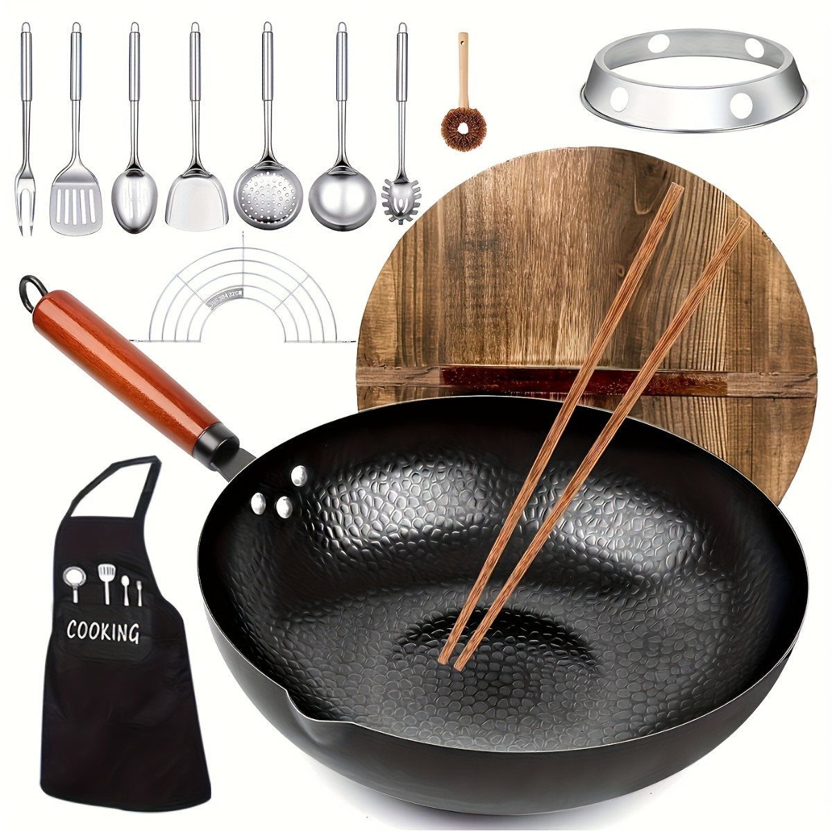Set Wok in Ghisa da 12,6 Polli - Meal Prep Seafood recensione e prezzo