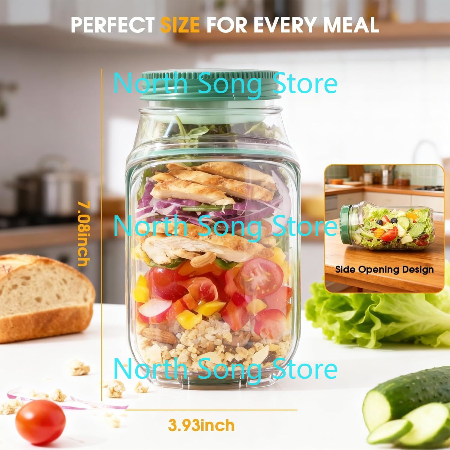 Nuovo Contenitore per Insalata - Meal Prep Jar Salad recensione e prezzo