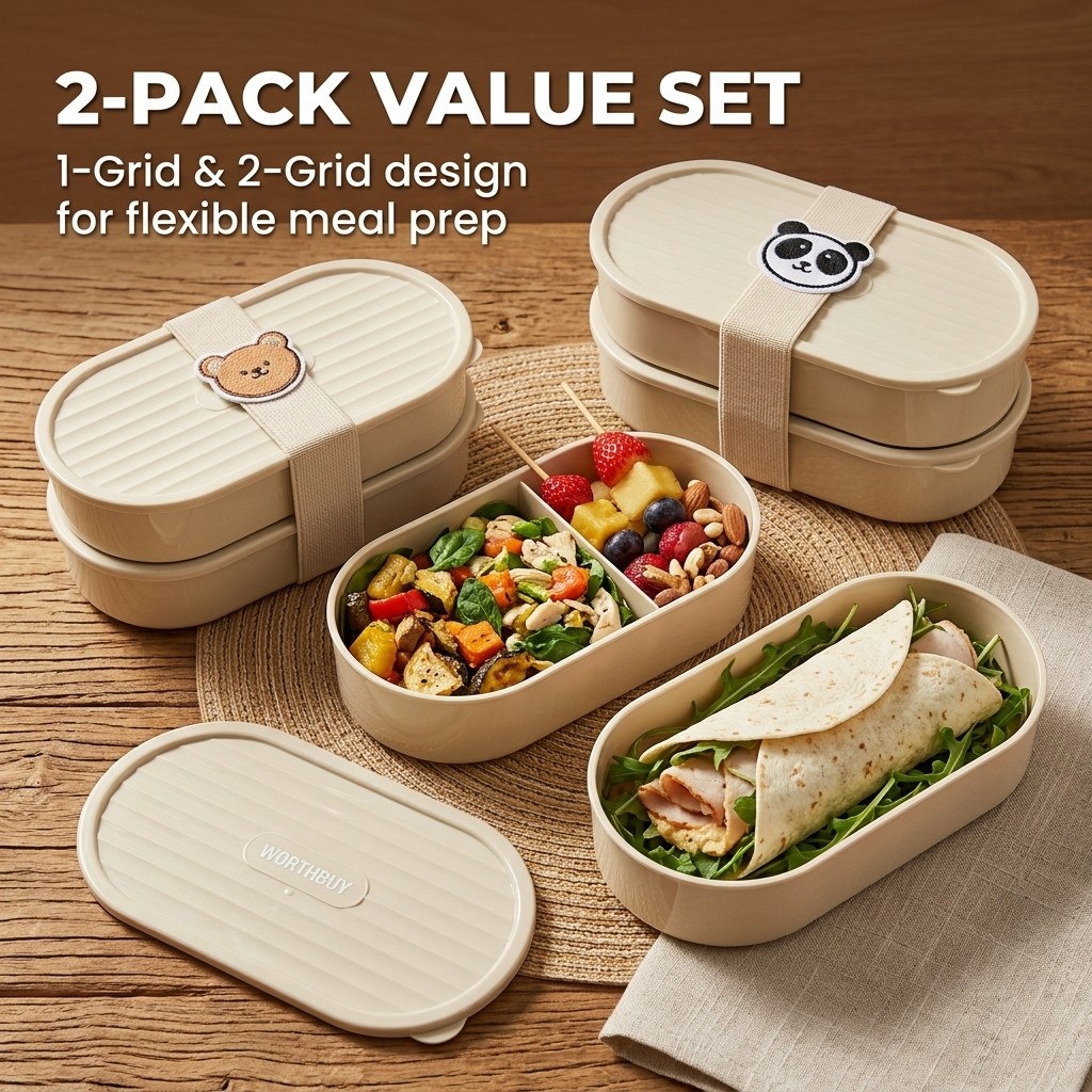 Set di 2 Contenitori per Pranz - Meal Prep Container recensione e prezzo
